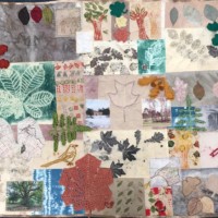 ©️ Jane Charles Great Linford quilt mixed textiles and photo collage 2021